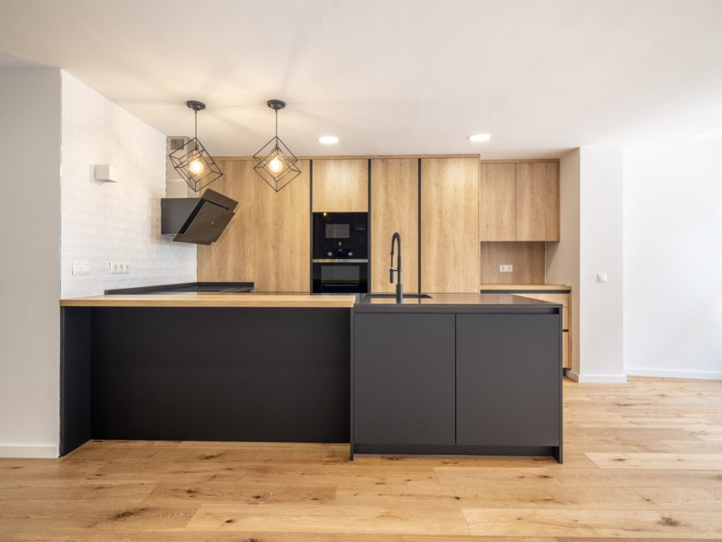 Muebles de cocina diseño negro